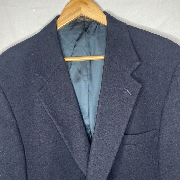 L.L. Bean Original Troler Loden Navy Blazer Jacket. Size 46R. - Picture 2 of 15